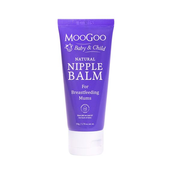 MooGoo Nipple Balm purple packaging tube