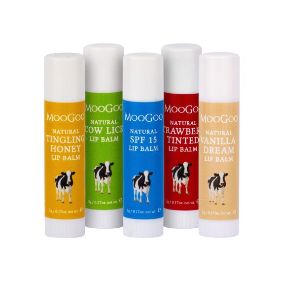 MooGoo Natural Edible Lip Balms 5g