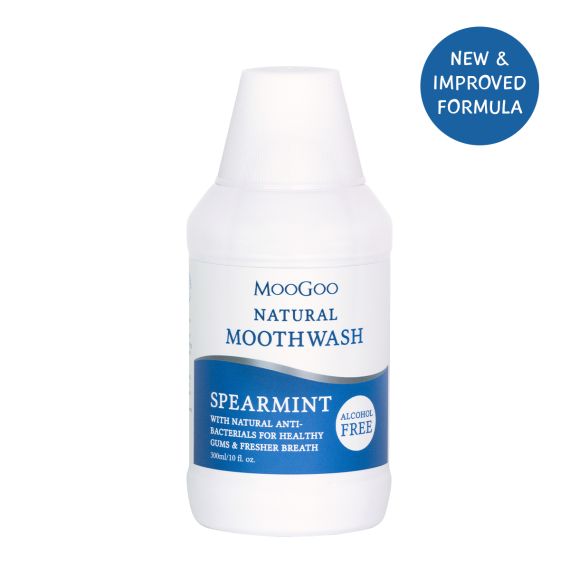 MooGoo Natural Moothwash with Natural Anti-Bacterials for Healthy Gums & Fresher Breath