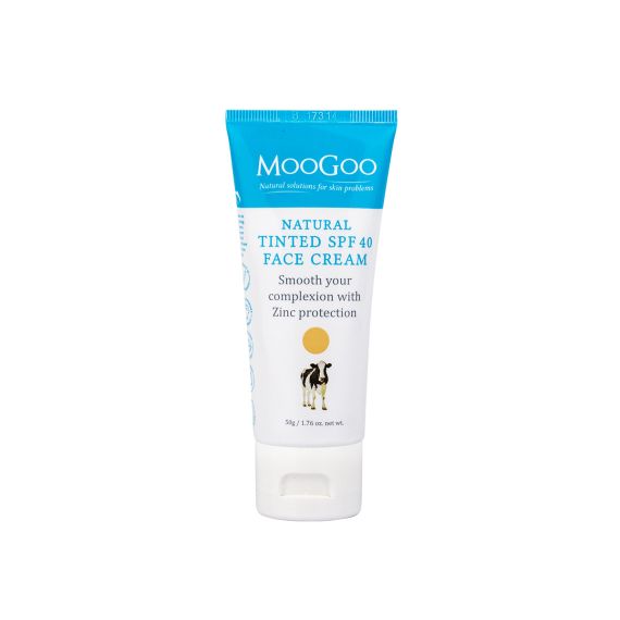 MooGoo Natural SPF 40 Tinted Face Cream 50g