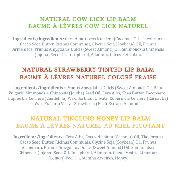 Natural Lip Balms Moisturizing oils to protect and moisturize lips. Natural ingredients. Made in Australia