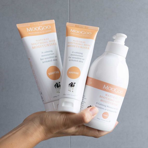 Light Soothing Moisturiser for Sensitive Skin | MooGoo Skin Care